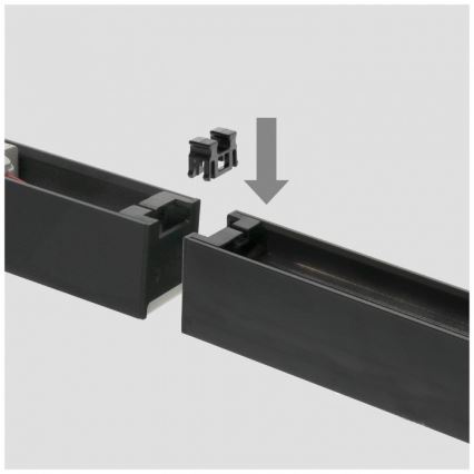Luminaire LED KOLINE, montage en saillie ou en suspension, 40 W, 230 V, 3000/4000/6500 K, 120 cm, noir