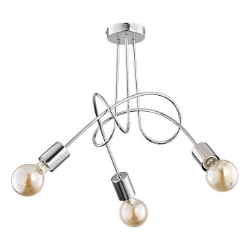 Plafonnier TANGO 3xE27/15W/230V chrome brillant