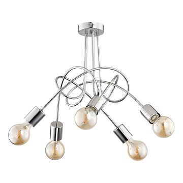 Plafonnier TANGO 5xE27/15W/230V chrome brillant