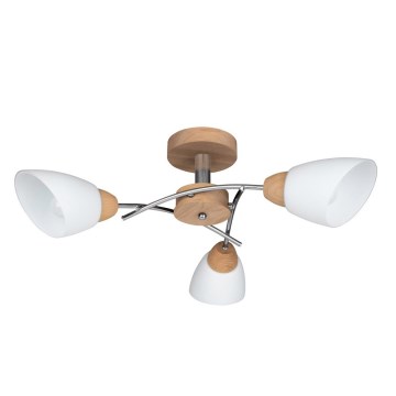 Plafonnier VILETTA 3xE27/60W/230V chêne
