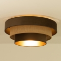 Plafonnier WENTA 1xE27/60W/230V Ø 50 cm brun/jute