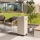 Planika - Caminetto a gas da esterno 142x36 cm 8kW bianco + coperchio di protezione