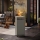 Planika - Caminetto a gas da esterno 142x36 cm 8kW grigio + copertura di protezione