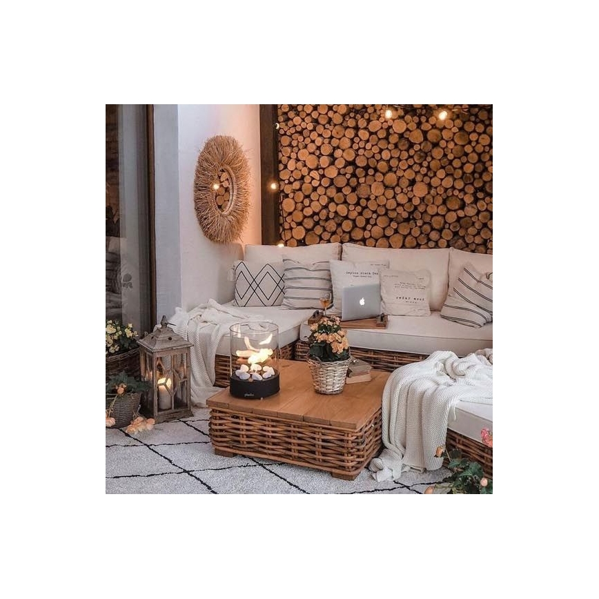 Planika - Caminetto BIO 36,3x25,1 cm 2,5kW nero