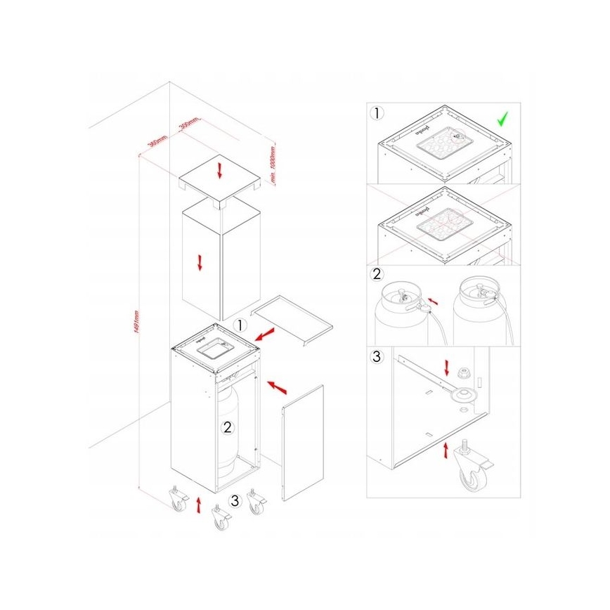 Planika - Cheminée à gaz d'extérieur 142x36 cm 8kW blanc + housse de protection