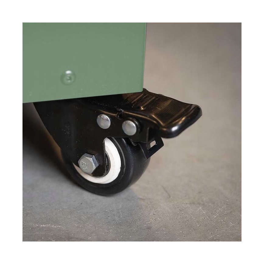 Planika - Cheminée à gaz d'extérieur 142x36 cm 8kW verte + housse de protection