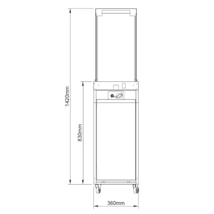 Planika - Outdoor-Gas-Kamin 142x36 cm 8kW schwarz + Schutzabdeckung