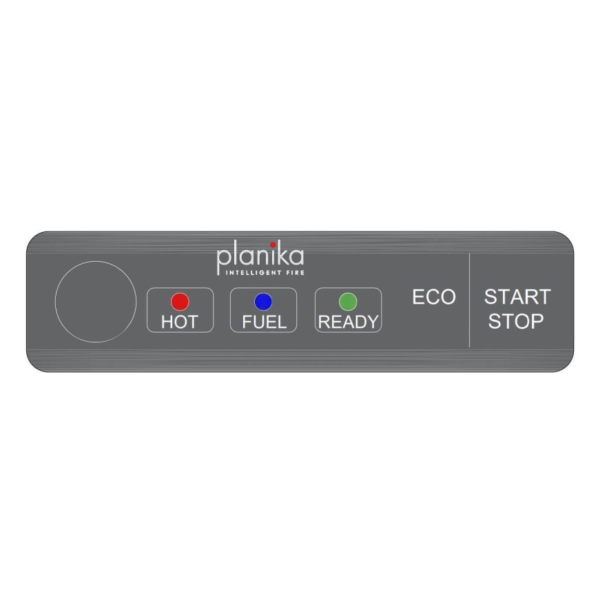Planika - Cheminée BIO encastré avec télécommande 19,1x38 cm 2,5kW/230V noir
