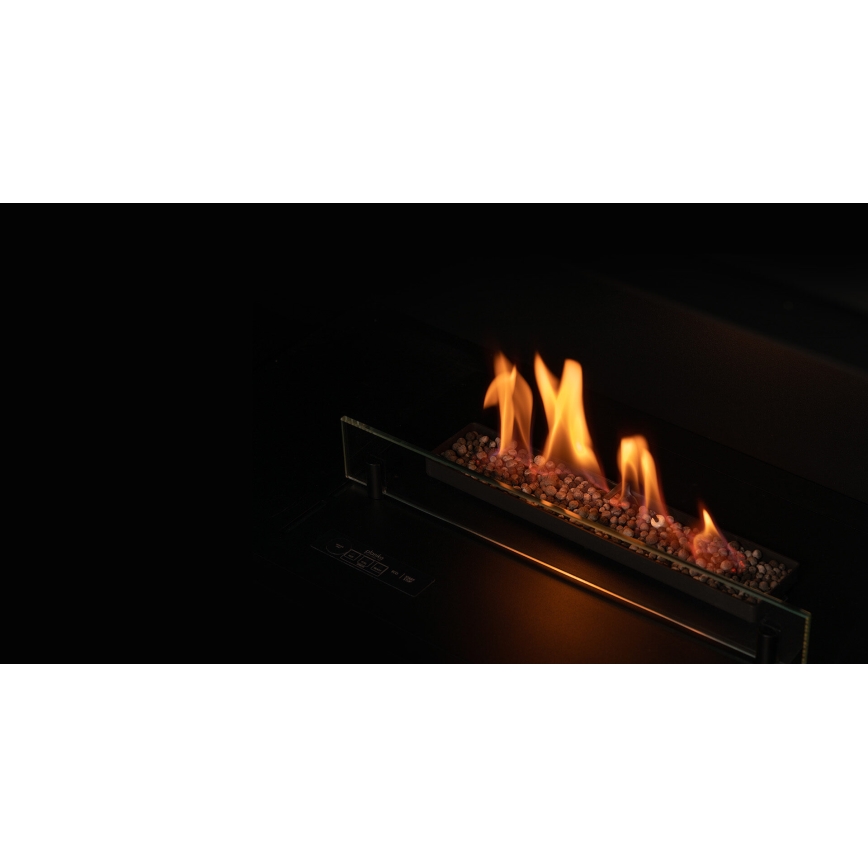 Planika Senso Fireplace BEV- Cheminée encastrée SENSO BIO 56,2x75 cm 2,5kW+ télécommande