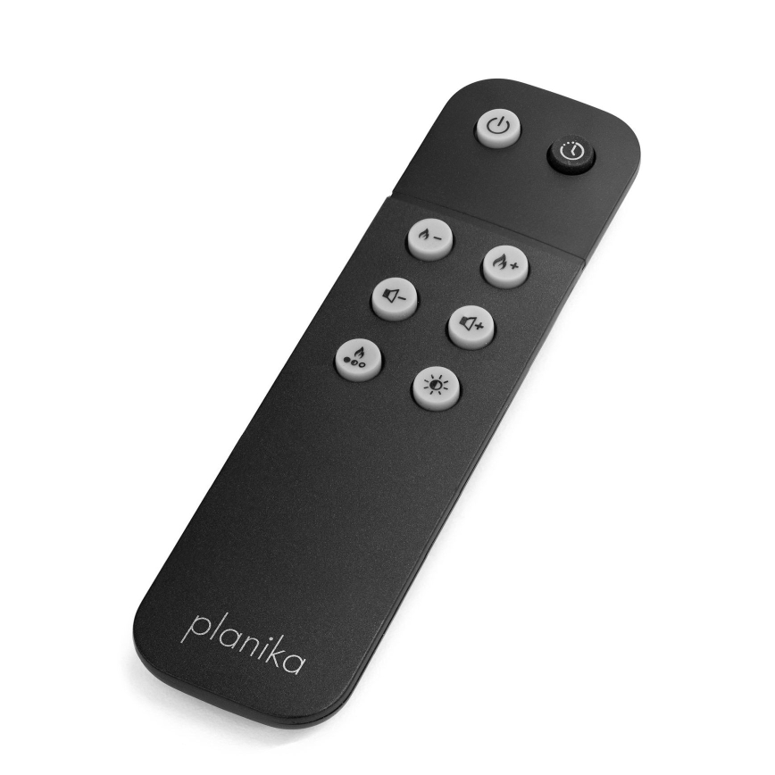 Planika - Cheminée à vapeur d'eau avec télécommande 83x48 cm 125W/230V noir