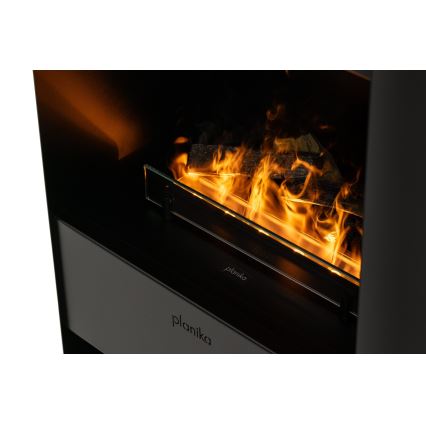 Planika - Cheminée à vapeur d'eau avec télécommande 83x48 cm 125W/230V noir