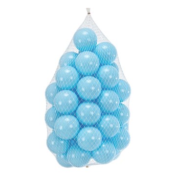 Plastik-Spielbälle 50 Stk. d 7 cm blau