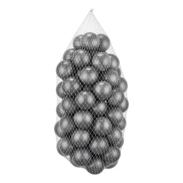 Plastik-Spielbälle 50 Stk. d 7 cm grau