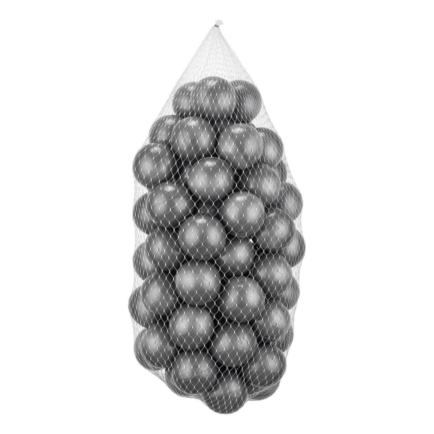Plastik-Spielbälle 50 Stk. d 7 cm grau