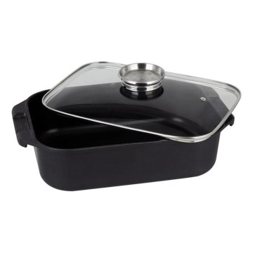 Plat à rôtir avec couvercle TORO 6,5 l 34,5x10x24,5 cm noir