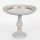 Plateau décoratif d. 23,5 cm blanc/doré