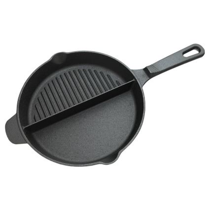 Poêle à grillades avec two compartments 25 cm