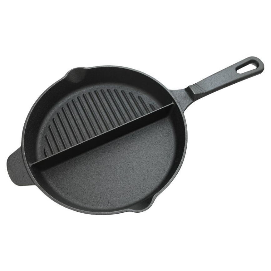 Poêle à grillades avec two compartments 25 cm
