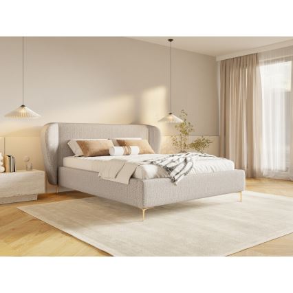 Polsterbett ohne Matratze DALIA 180x200 cm grau