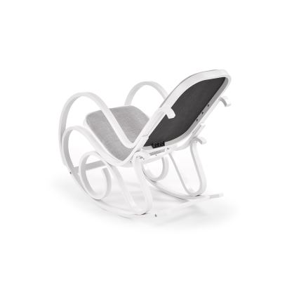 Poltrona a dondolo MAX BIS 95x52 cm grigia
