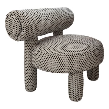 Poltrona per bambini MAVI beige/nero