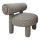 Poltrona per bambini MAVI beige/nero