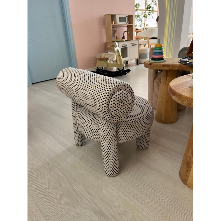 Poltrona per bambini MAVI beige/nero