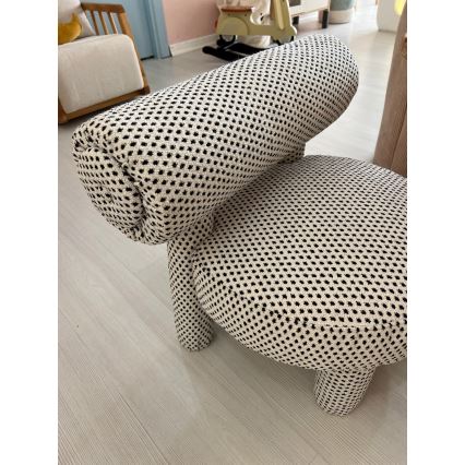 Poltrona per bambini MAVI beige/nero
