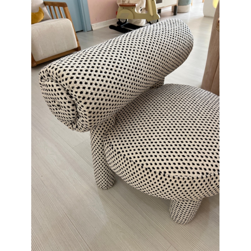 Poltrona per bambini MAVI beige/nero