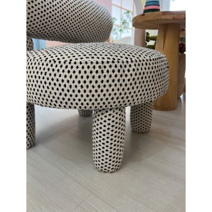 Poltrona per bambini MAVI beige/nero