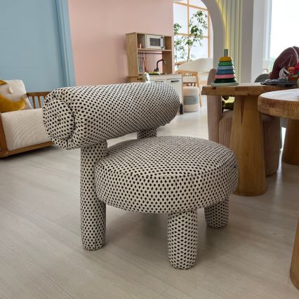 Poltrona per bambini MAVI beige/nero