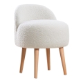 Poltrona per bambini MIKI Ø 46 cm, bianca