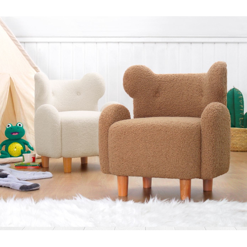 Poltrona per bambini TOBI bianca