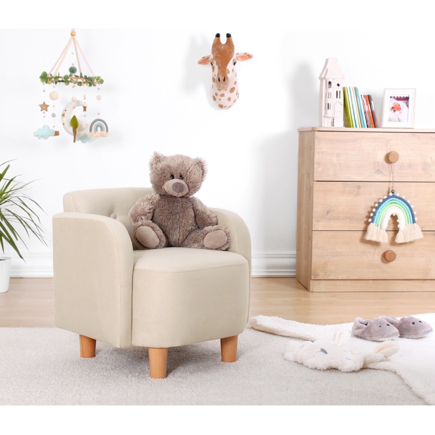 Poltroncina per bambini DORY crema