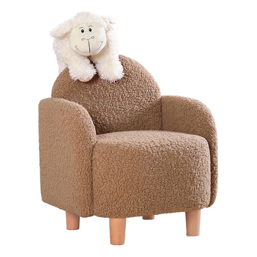 Poltroncina per bambini DORY, marrone