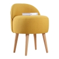 Poltroncina per bambini NIKI, diametro 46 cm, gialla