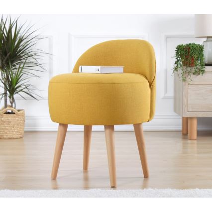 Poltroncina per bambini NIKI, diametro 46 cm, gialla
