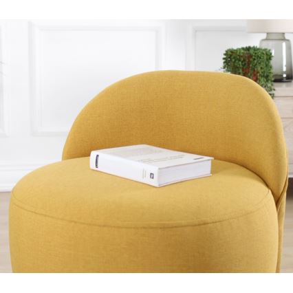 Poltroncina per bambini NIKI, diametro 46 cm, gialla