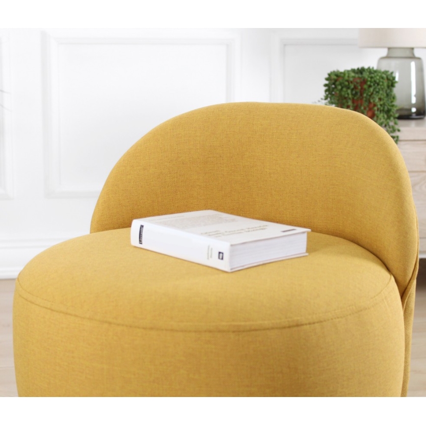 Poltroncina per bambini NIKI, diametro 46 cm, gialla