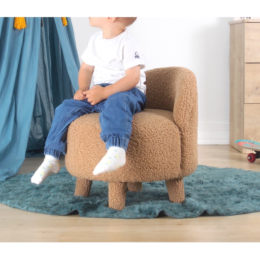 Poltroncina per bambini PIXI Ø 46 cm marrone