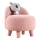 Poltroncina per bambini PIXI, Ø 46 cm, rosa