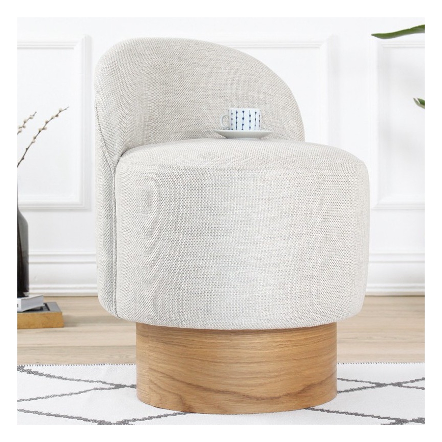 Poltroncina per bambini RIKI 40x47 cm grigio chiaro