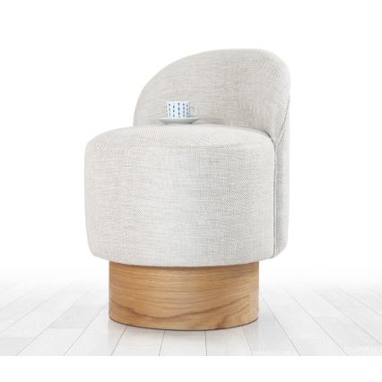 Poltroncina per bambini RIKI 40x47 cm grigio chiaro