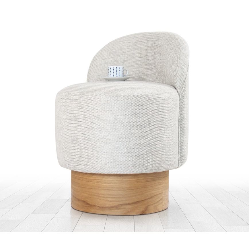 Poltroncina per bambini RIKI 40x47 cm grigio chiaro