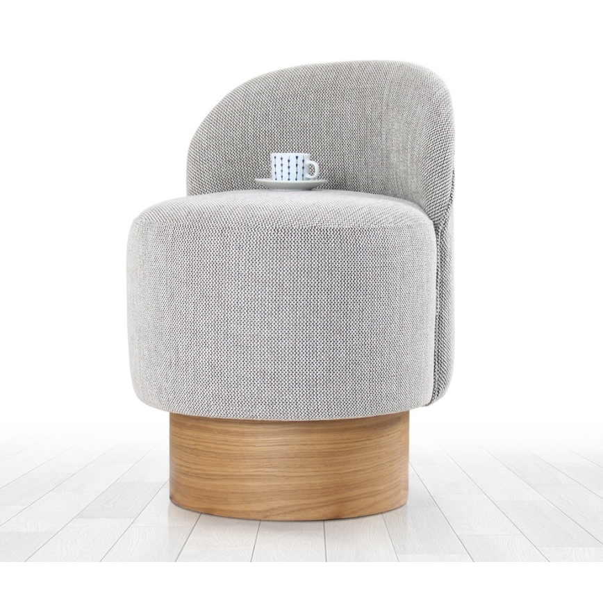 Poltroncina per bambini RIKI 40x47 cm grigio