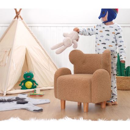Poltroncina per bambini TOBI marrone