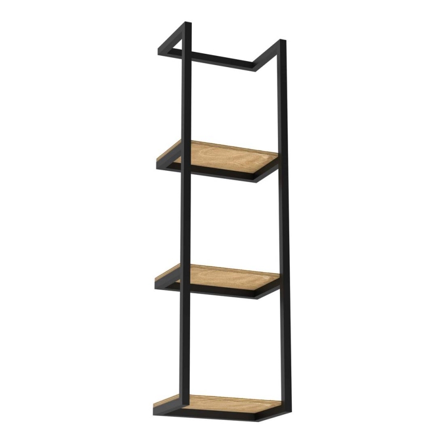 Porta asciugamani da parete 78x23 cm nero