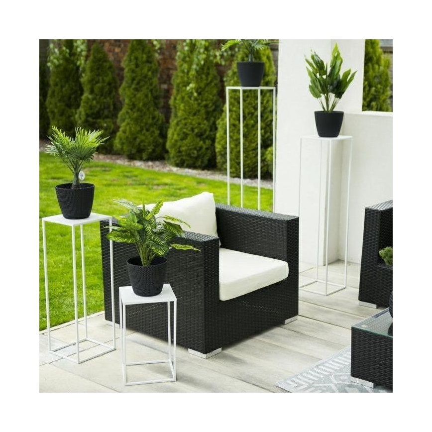 Portafiori 100x24 cm bianco