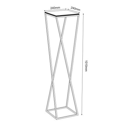 Portafiori 100x24 cm bianco