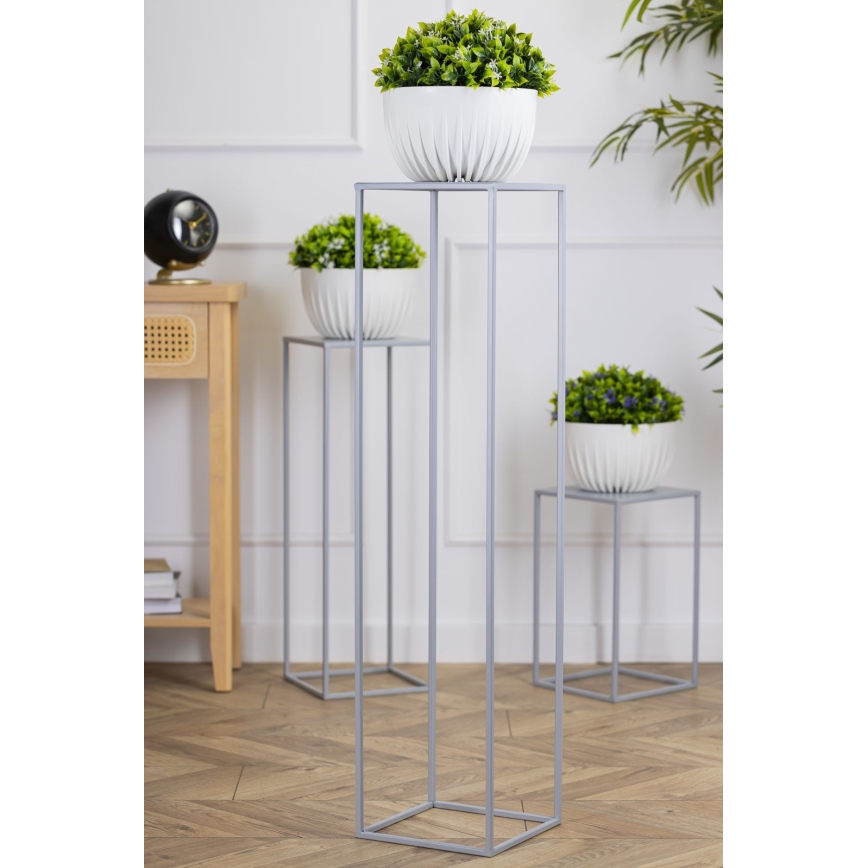 Portafiori 100x24 cm grigio